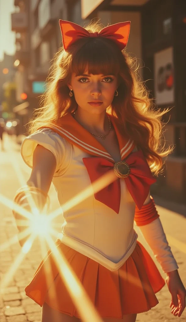 Sailor Venus from sailor moon.