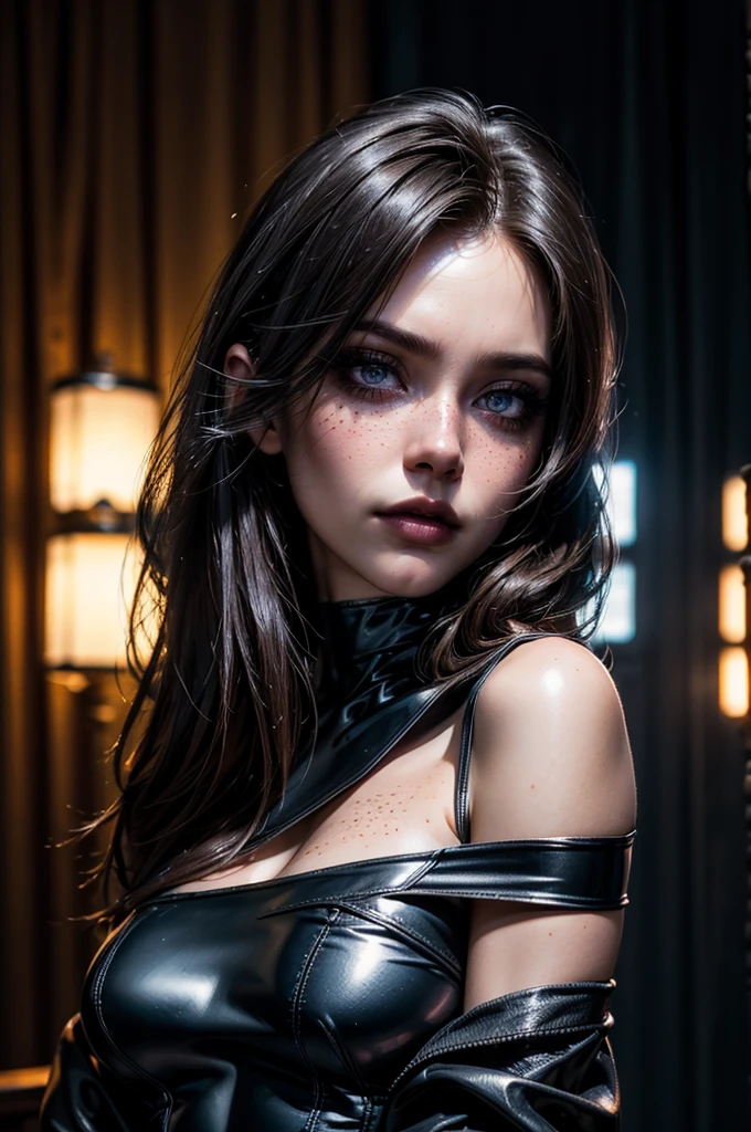 ( Qualidade 8k ), ( Melhor qualidade ), ( Ultra HD ), ( Anatomia do personagem perfeita ), ( perfect lighting ), ( Foto corpo inteiro 8k ), ( Detalhamentos perfeitos ), ( Detalhes do personagem perfeitos ), ( Details of the perfect setting ), ( Obra Prima ), mulher dj nun, escuro, horror, tons vermelhos, Gothic church in the background, ultra realistic, horror movie lighting, scary, chaos, neon lights in the background, realista, sombrio, huge breast, Fujifilm Fujichrome Provia 100F filme, lanterna, ultra realista, 8K UHD.