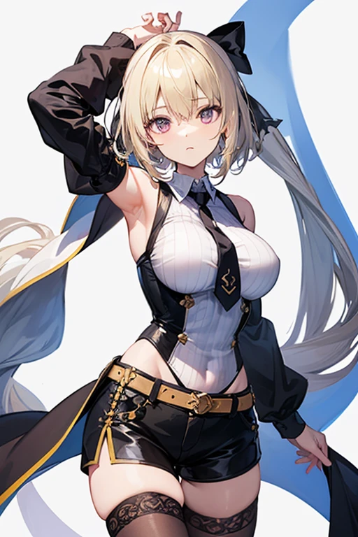 a woman in a white outfit holding a skull and a skeleton, yoshitakka amano Karol Bak, menina necromante ciborgue santa, Krenz Cushart e Artgerm, deusa anime, menina anime sedutora, Deusa da morte, quadris finos, monstergirl, Deusa loira, menina anime loira com cabelo longo