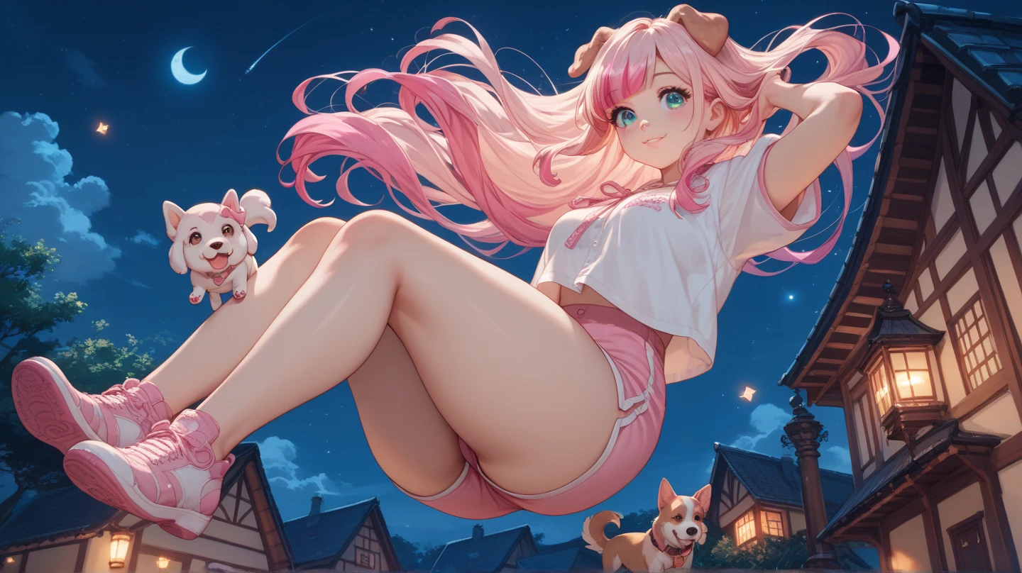 Personagem feminino, pelada, mostrando a bunda