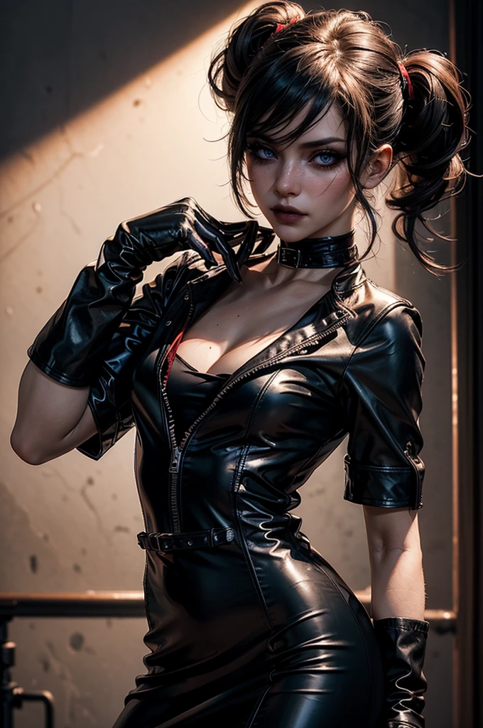 ((Perfect eyes)), ((wet)),(((white cum))), ((reveling tight underwear)), ((she has a very skinny and toned strong body)), ((makeup)), ((freckles)), ((perfect eyebrows)), ((sharper edges)), ((perfect scary grey eyes)), perfect intimidating face, slut, sadistic, predatory, better detail on her skin, ((a lot of white cum dripping down from her body)) ,better detain on her hair, (((she has sexy stockings and sexy high heels on))),((blood stains on the floor)), perfect face and strong jawline, perfect full wet lips, sadistic atmosphere, ((( a lot of white cum is dripping down her body))), wet sweaty skin, more detail, beautiful intimidating grey eyes, bigger , bigger butt, ((beautiful horror)), better lighting, more toned muscles, perfect detail on her intimidating eyes, very tight underwear, ((tight pussy)), (((tighter clothing))), slutty, intense, perfect detail, tight abd sexy, ((piercings)), better detail on her bellybutton, ((perfect and perky hard nipples))