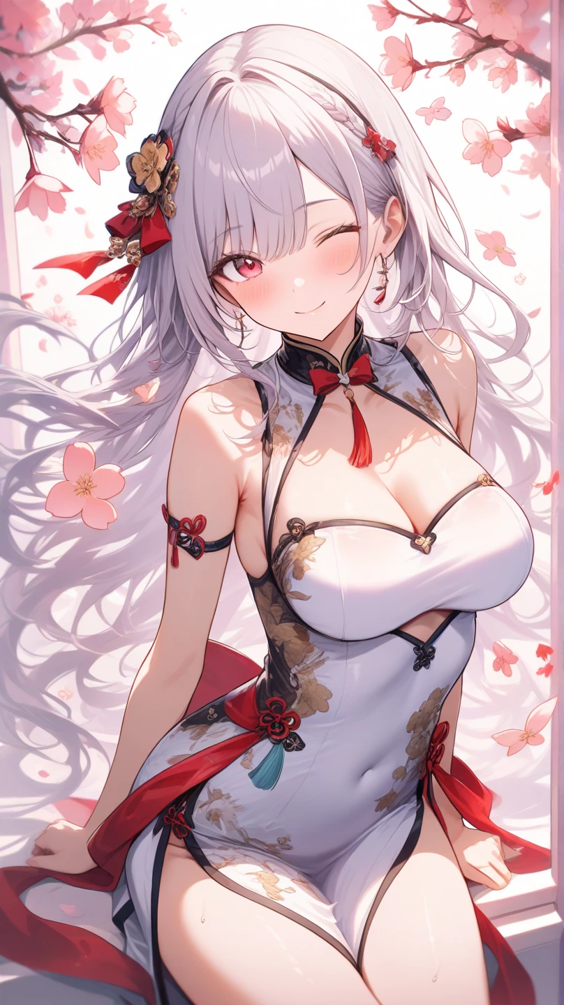 anime - 1 girl - dark skin - best quality - 10k - Hourglass figure - D cup sized breasts - red eyes with tints of yellow - long black hair - beach - seductive pose - silky smooth skin - pedicure with bright colored nail polish - manicure with bright colored nail polish - she is wearing a visually stunning masterpiece of a bikini that draws everyone person's attention.