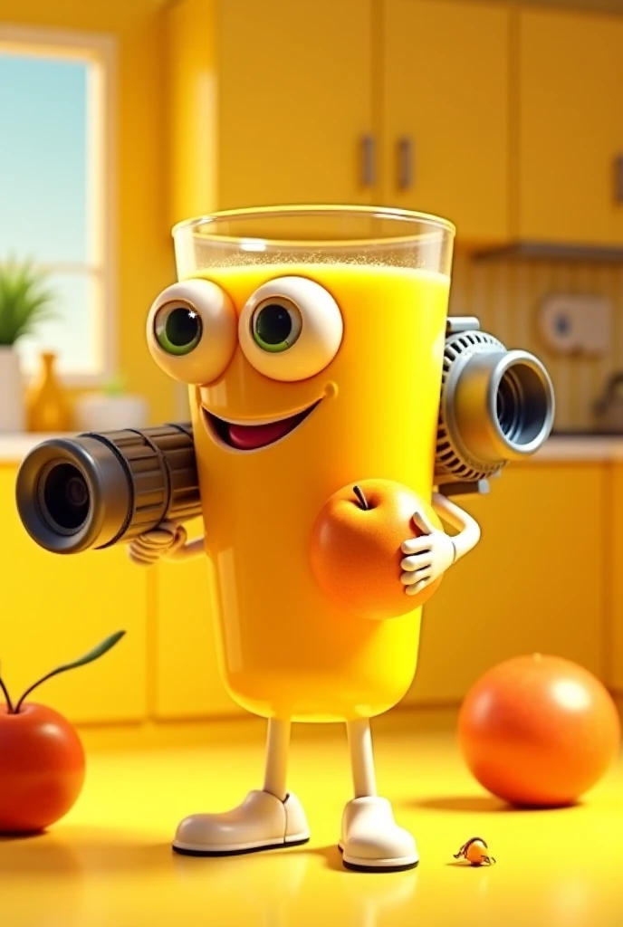 a juice smoking cigarette and drinking juice