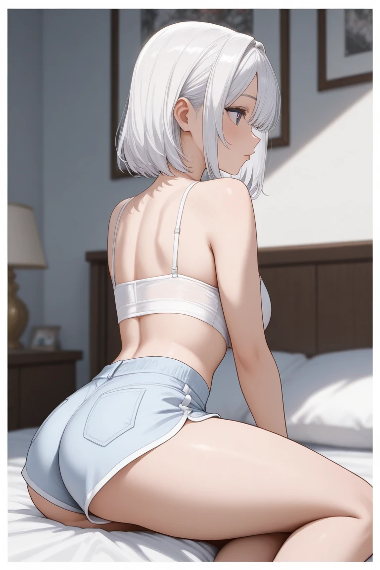 Grandmother,bare butts,Spread your legs,Big ass,Kneeling,white tit,Naked,weeping,White see-through panties,,,Feeling of plumpness of the body