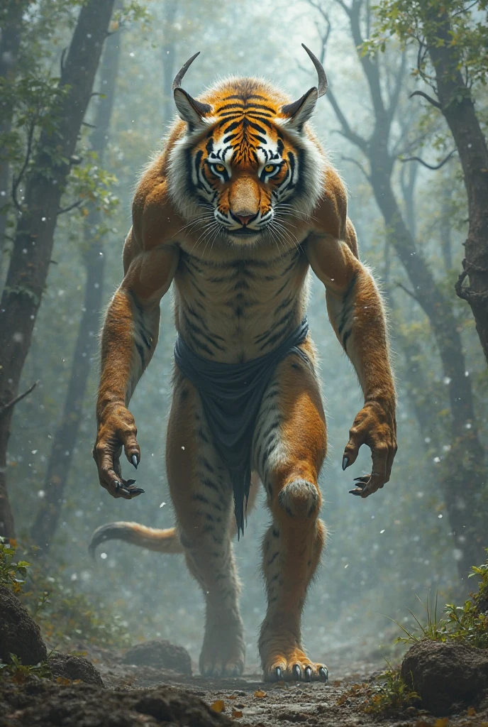 Tiger as a human 