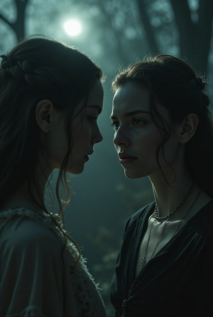 double face, beauty and beast, two tones, opposite-opponent, UHD, 8k super detailed, cinematic photo realistic