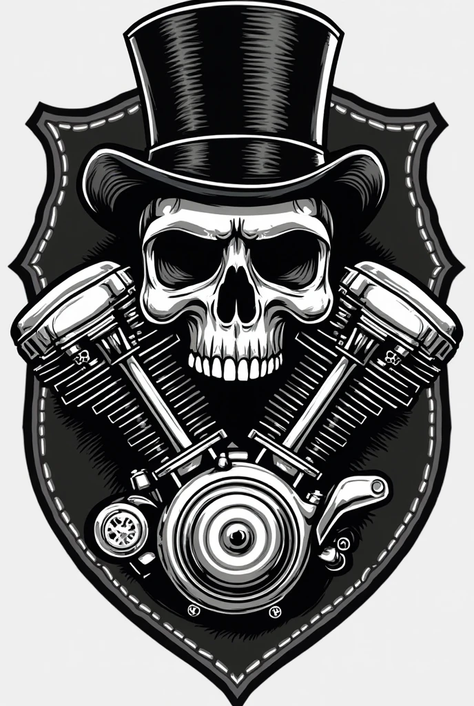t shirt design, Vector Vector Illustration Biker Skull, text logo: night rider, vectorized emblem with Adobe Illustration isolated, White background, image suitable for distinctive, badge, crista, distinctive, correction, tattoo or t shirt design