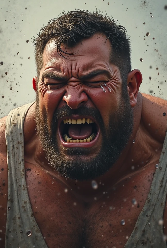 Rugby player,bulk, best quality, anger vein, salvia, facial hair, textured skin. ass pov