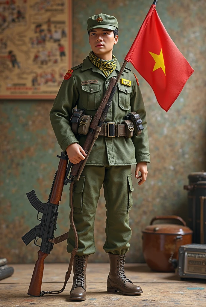 <lora:Plastic Green Army Toy Soldier Costume:0.8>, 1boy, solo, (beautiful boy face:1.1), (crying eyes:1.3), (tear:1.2), Dark brown hair, short_hair, (Dark brown eyes), (glasses), Plastic Green Army Toy Soldier Costume, standing, salute, saluting, full body, from front