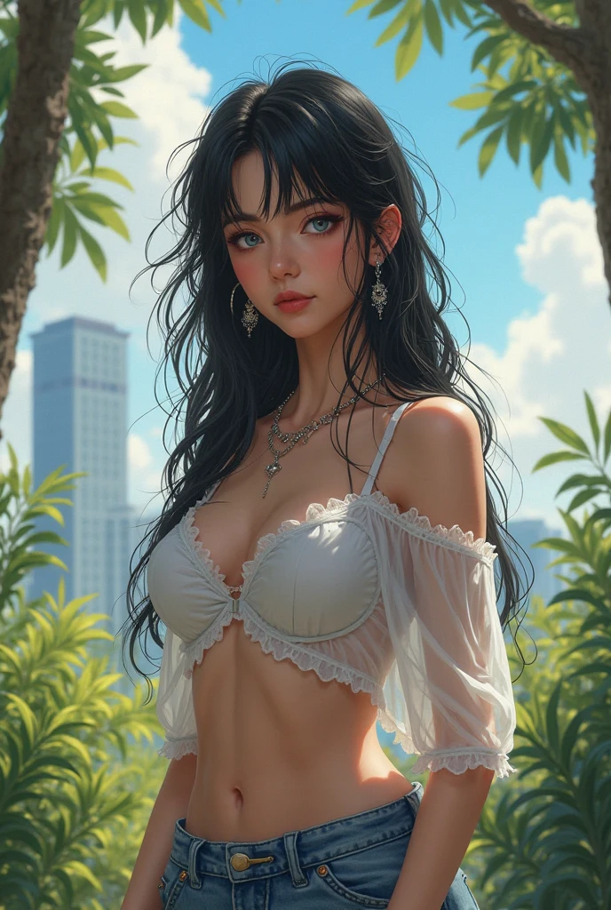 2 girls torn, falling gently by the shoulders as she holds the straps in her hands, showing a mixture of sensuality and vulnerability. The chiffon bra adds a touch of femininity and sophistication to your look, wet body, wet with milk, sexualizing, whole glass