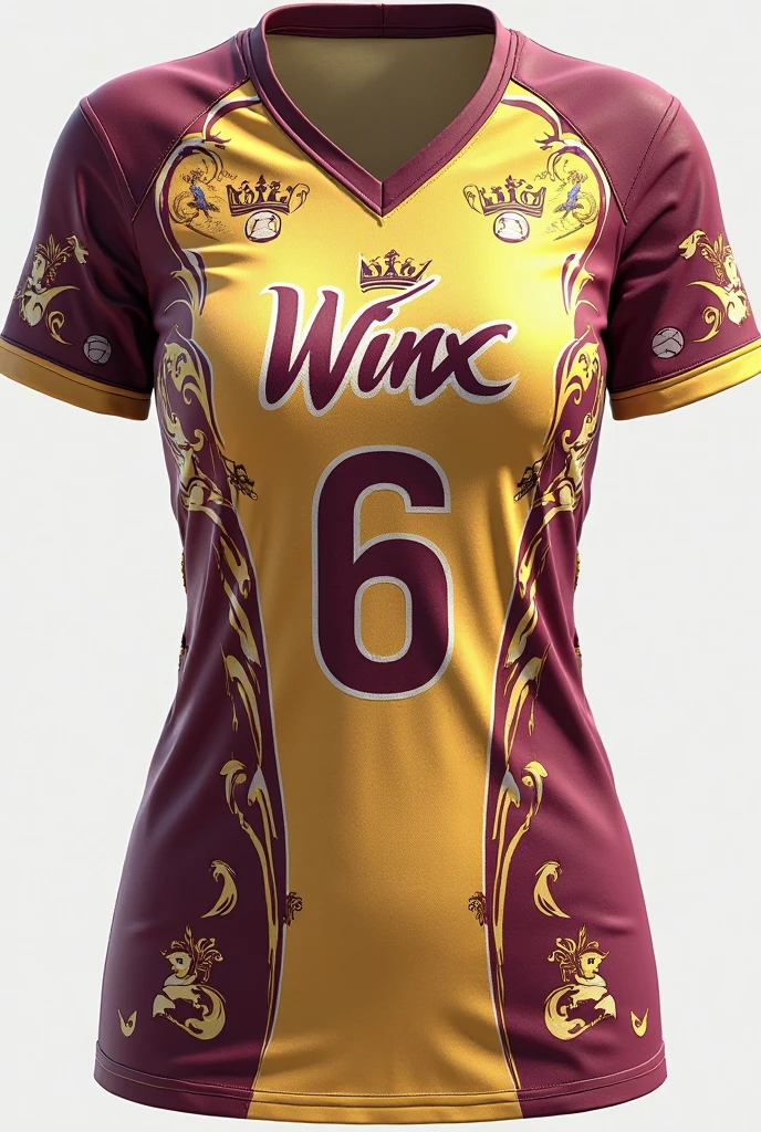 Design me a women's volleyball uniform called Leonas
