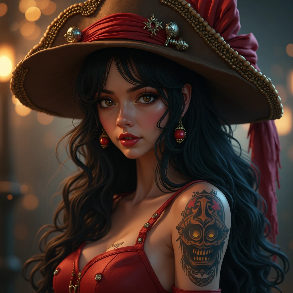 DEN_evgenia_talaninaMK2,
as a voodoo witchdoctor dressed in rags with tattoos on her face in a shack with a (voodoo doll:1.2),snakes,swamp,atmospheric,cinematic lighting,dynamic lighting,using a voodoo doll,((voodoo doll:1.2)),(rag clothing),macabre,dreadlocks,
bokeh, f1.4, 40mm, photorealistic, raw, 8k, textured skin, skin pores, intricate details <lora:epi_noiseoffset2:1>, epiCRealism <lora:ClothingAdjuster3:-1.3>