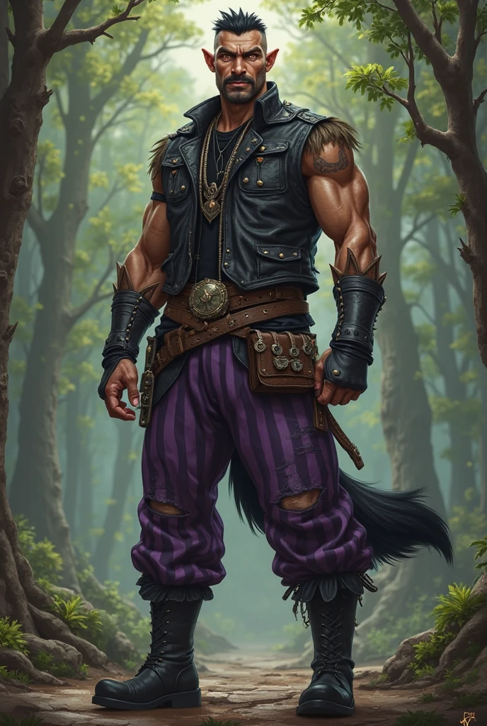 dnd, Male gender, Bandit, Clothed, Fully clothed, Bandits' clothes, Dangerous, Terrible, person, Gangster outfit, brigand , Crossbow , Scimitar