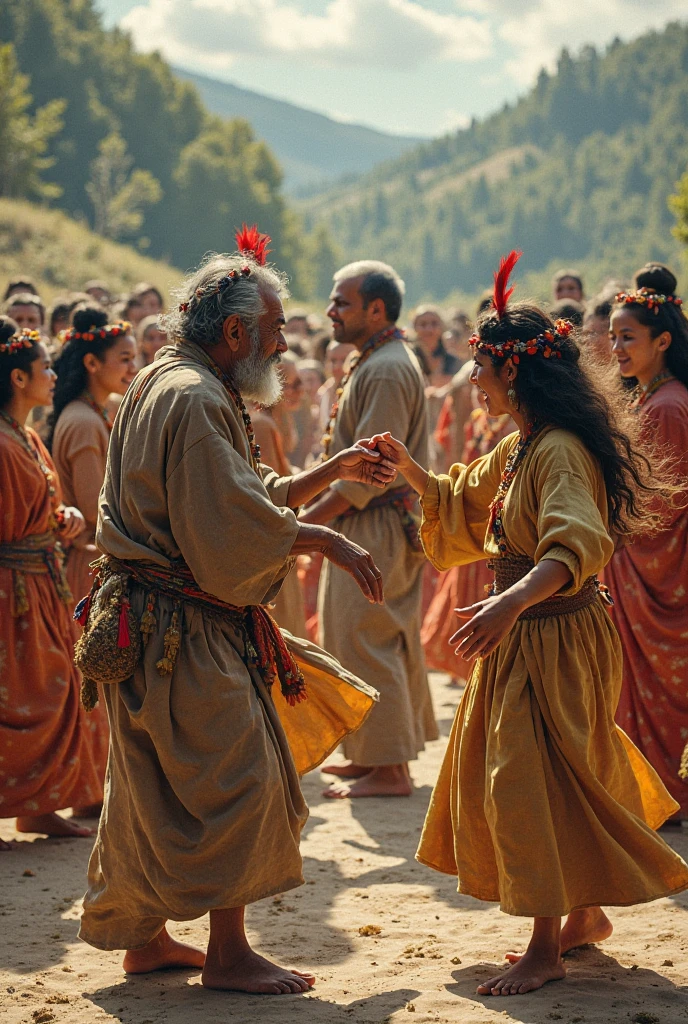 The old and the young will dance. The ren will return to their own land ...
