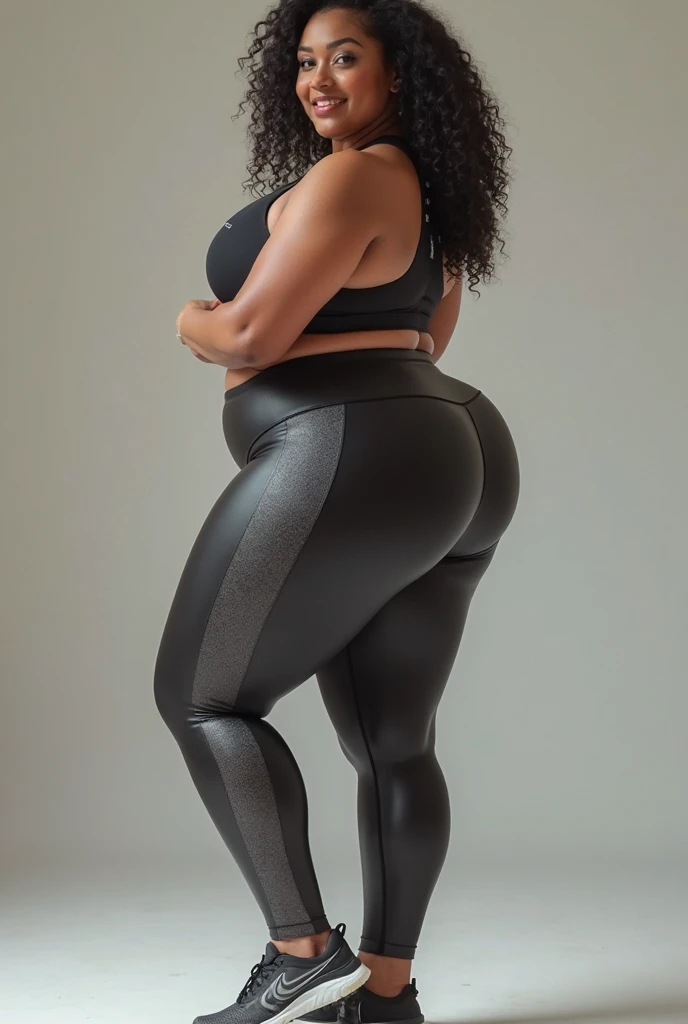 Big ass model with leggings