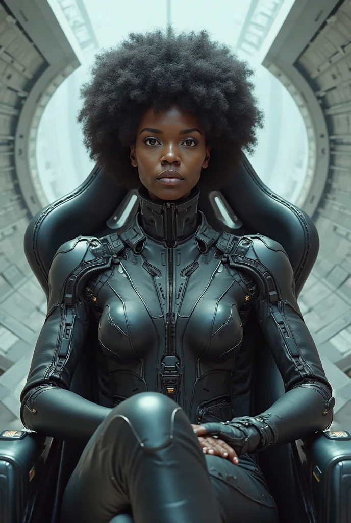 photorealistic, curvy blacktall girl with dark skin, and afro, in her 30s with a Halloween costume, showing wet hairy