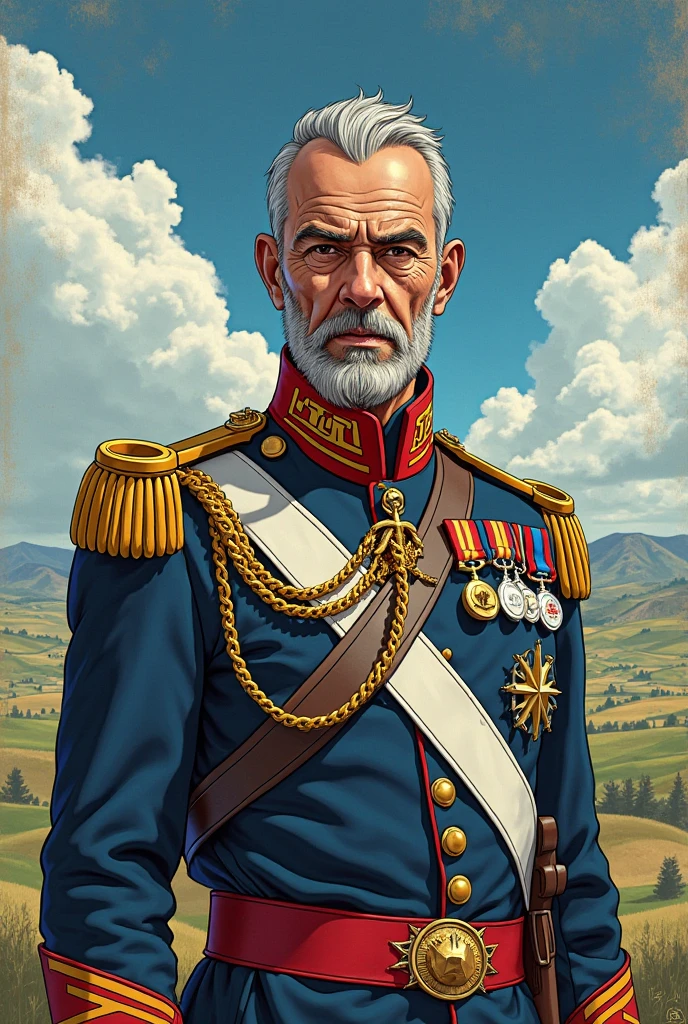 Don José de San Martin posing 