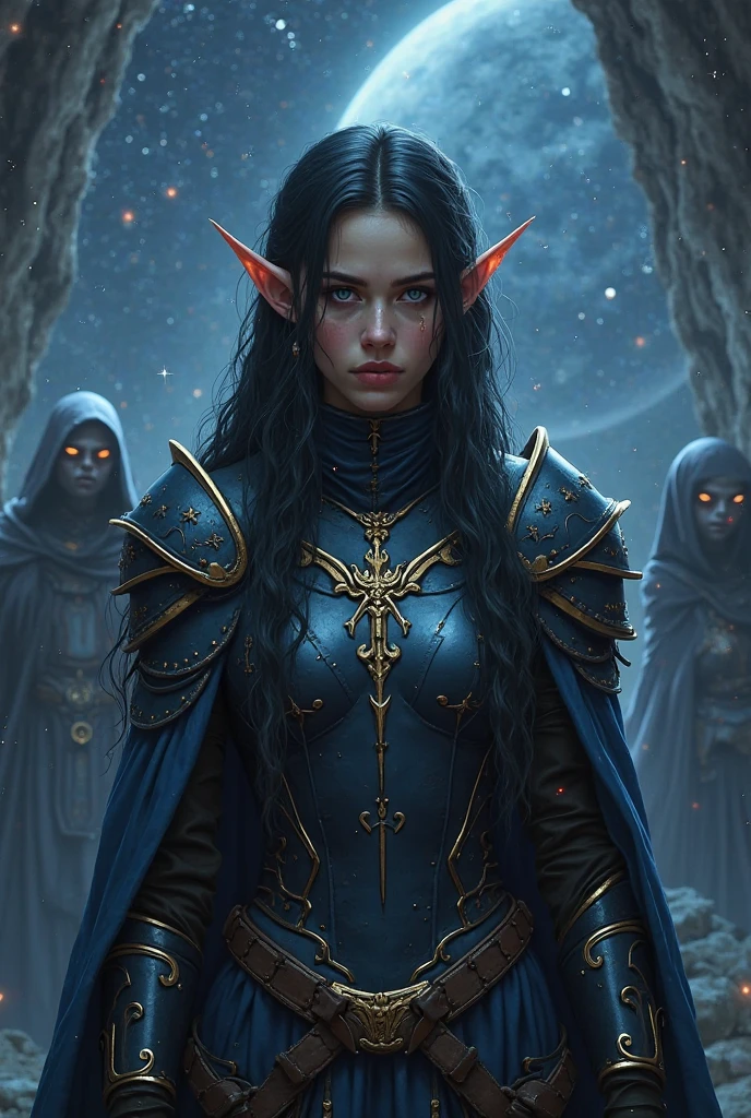 dark fantasy (/style/),  
(intricate and elegant dark elf head), (realistic beatiful eyes),
, muted colors,  sharp focus, cinematic, trending on artstation,  (majestic oil painting by ed blinkey, atey ghailan, by jeremy mann, greg manchess:1.4)