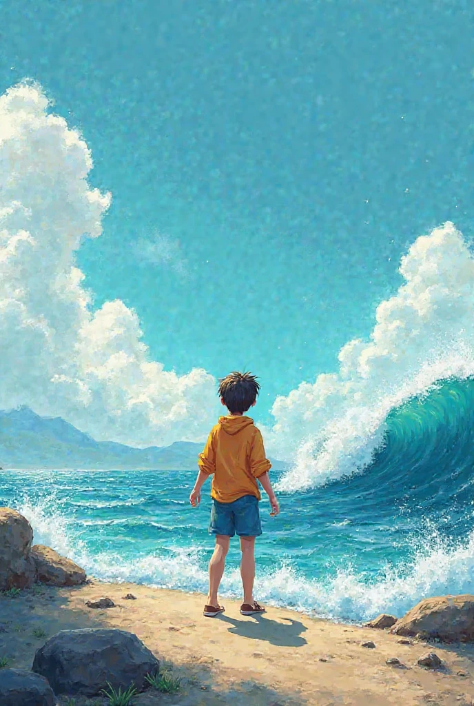 Boy sea