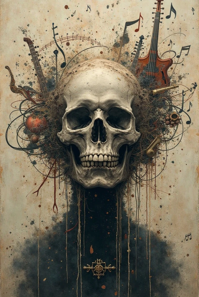 Skulls with the letters JostinStuntvideo