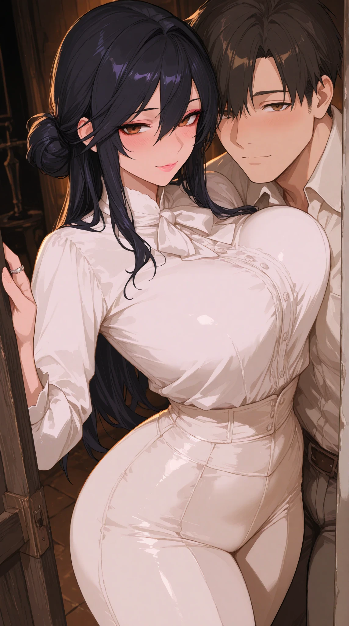 Ultra-high definition image quality、Older Woman、A motherly face、Married women、Married women、One Man、Married women、40 years old、Side Ponytail、Woman riding man、Cowgirl、Sex、Sex、wedding ring、Off-the-shoulder sweater、Tight Skirt、kitchen、Highest quality, Big Ass、Big Breasts、Thick thighs、Spread your legs and put your penis in your pussy、Beige lace panties、Big Ass、Sweaty buttocks、pubic hair、Reaching orgasm、Sweaty crotch、Off-the-shoulder sweaterをたくしあげてベージュのブラが見える、Beige bra、The angle of the wind coming in through the gap in the door、Shift panties to the side, Her vagina is visible、Inserting the penis into the vagina、Cowgirlfuck、Violently shaking breasts、Obscene hip swing、A man and a woman making passionate love、Violently thrusting penis、Black Hair、Cowgirl