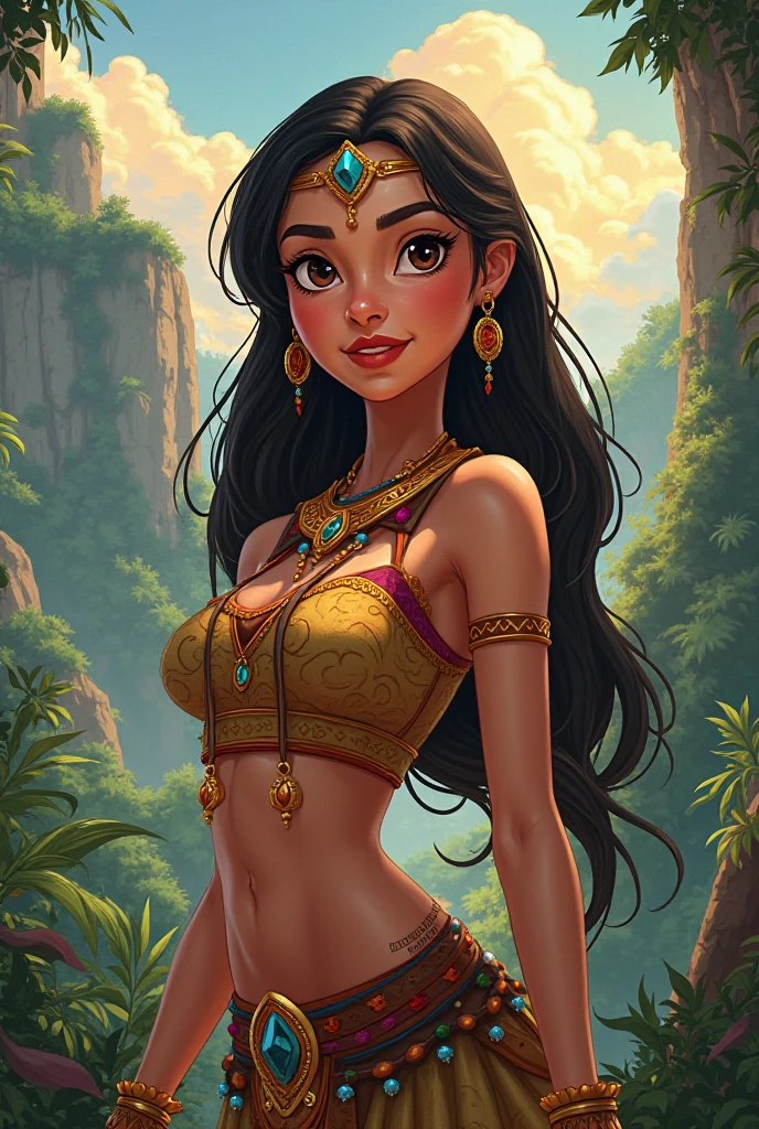 "Seductive beauty with an irresistible charm and captivating gaze, exuding confidence and allure. Showcasing stunning curves, flawless complexion