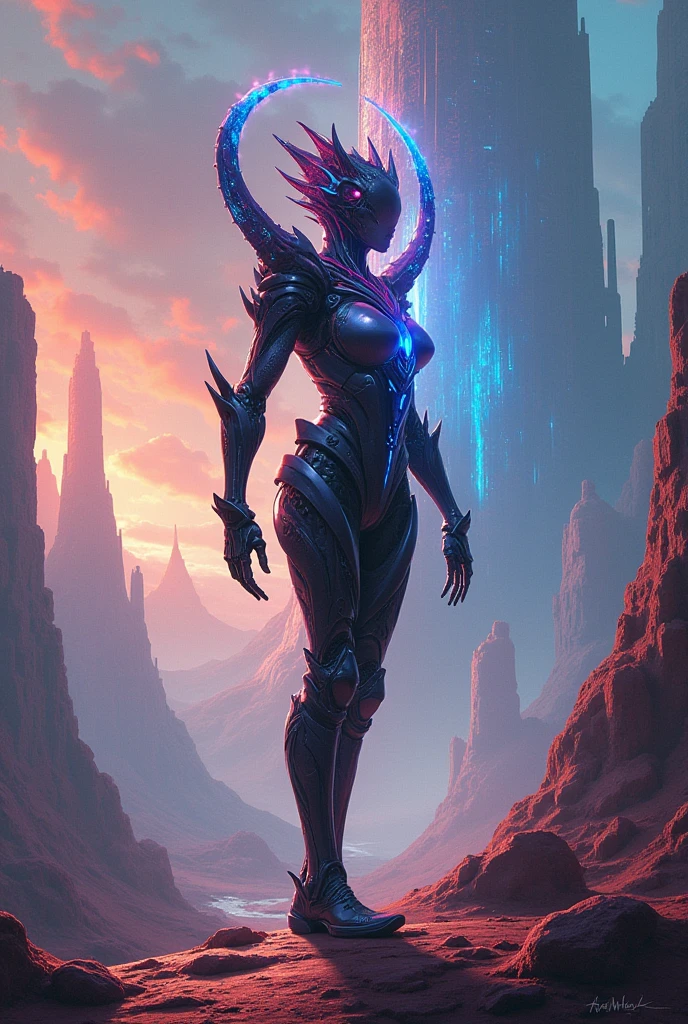 a female warrior, cosmic warrior, hyperrealistic, 8k, realistic face, beautiful detailed eyes, beautiful detailed lips, extremely detailed face, muscular body, Cosmic energy flowing through her veins, energy effects, dramatic lighting, cinematic atmosphere, vibrant colors, stylized anime art, (full body shot), anatomically correct body,