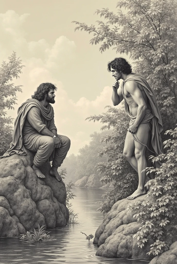 Handsome man, hairy ((werewolf Lycan)),full body, ((white briefs, big bulge)) ((night time)) ominous landscape, chiaroscuro mood, ruins background, moonlit, highly detailed painting by William Bouguereau, gaston bussiere, Tom of Finland, j. c. leyendecker 8k