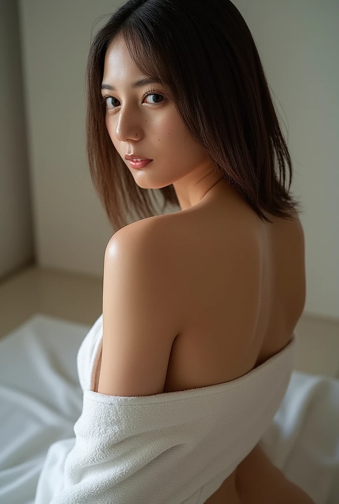 Beautiful girl Side view Japanese students naked