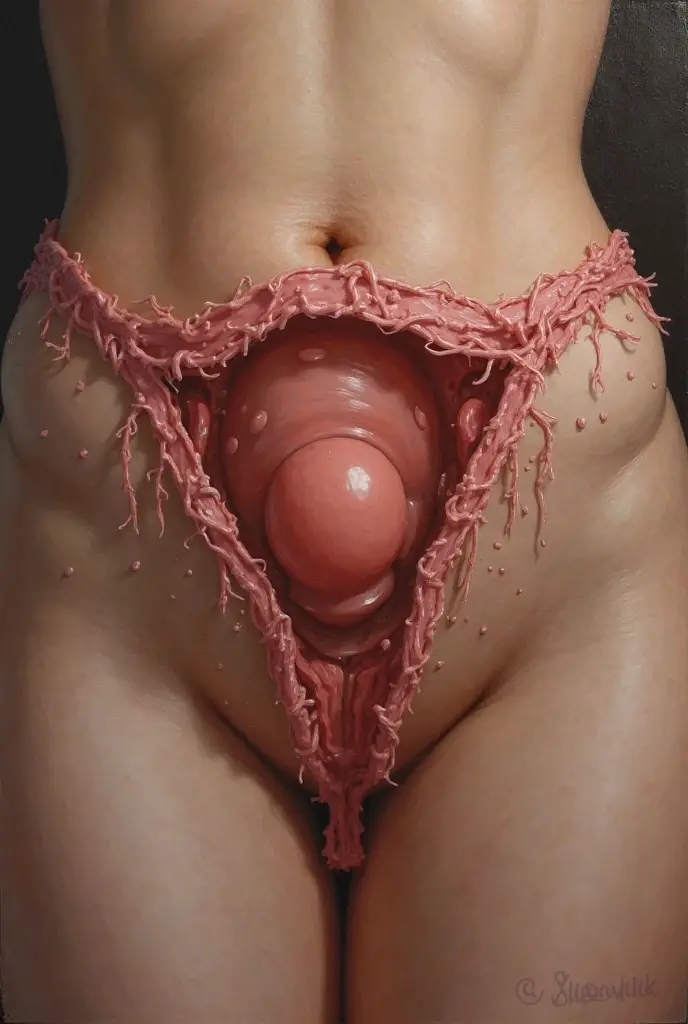 Vagina with sticky vagina