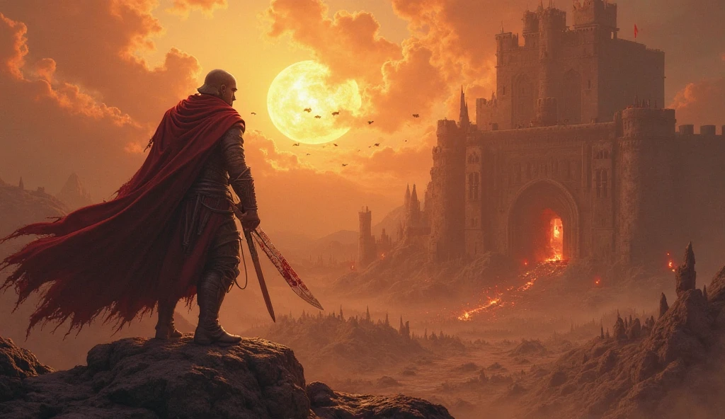 A (full body:1.3) shot at 8k resolution, splash art,fatasy,
fantastic comic book style,dark souls, photorealistic, intense look,wide angle,
anatomical photorealistic digital painting portrait of A blonde witch wearing a white robe is performing fire magic, raining great castle burning with fire, light particle, very detailed skin, very detailed eyes,
(elden ring style:1.3), (warhammer style:1.1), concept artist,
global illumination, depth of field, splash art, art by artgerm
and greg rutkowski and viktoria gavrilenko
