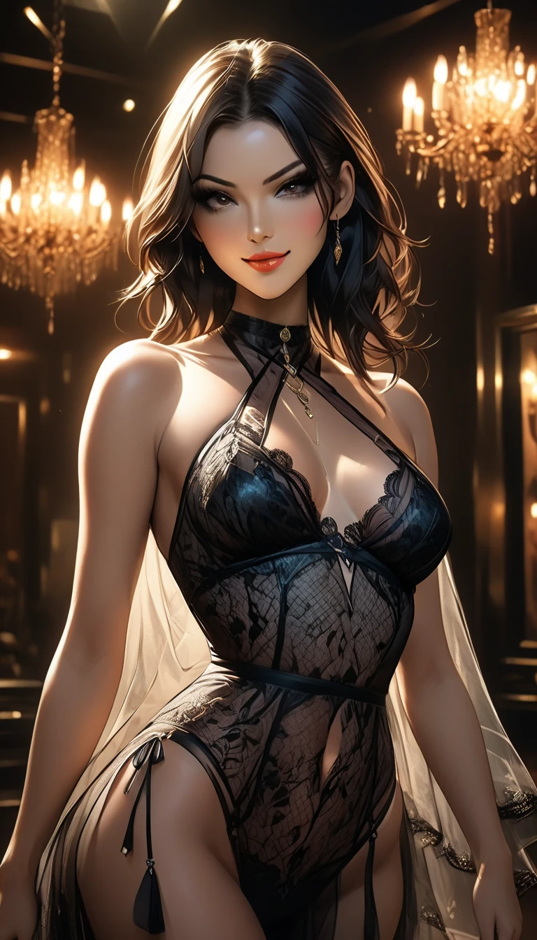 elegant woman, beautiful detailed eyes, beautiful detailed lips, extremely detailed face, long eyelashes, elegant dress, graceful pose, (best quality, 4k, 8k, highres, masterpiece:1.2), ultra-detailed, (realistic, photorealistic, photo-realistic:1.37), studio lighting, fine art portrait, warm color palette, cinematic lighting