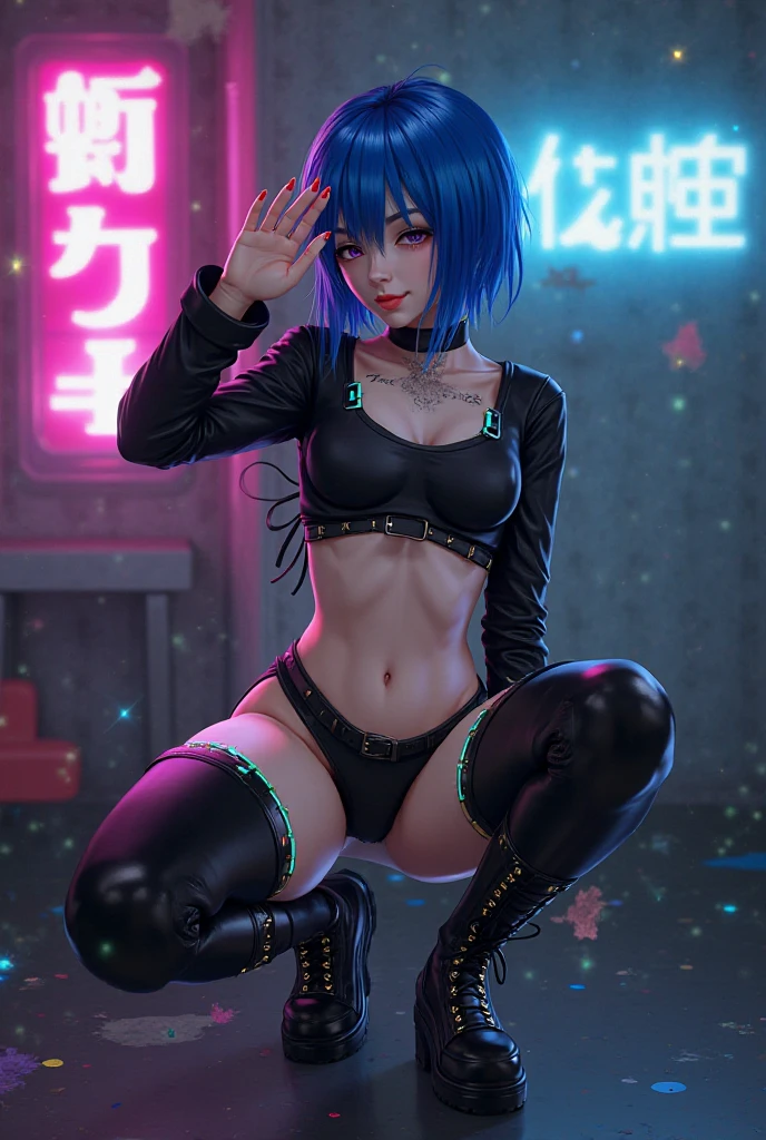 { 1 celebrity girl, ((pouting ass)), ((1 black man is rubbing penis on the girl's ass from side)) }, { (neon glowing), (masterpiece), (absurd resolution), (best quality:1.2), (photo realistic:1.2), (Luminous lighting:1.3), (Chiaroscuro:1.4), (Immersive atmosphere:0) }, { (sexually aroused:1.4),(smiling),(blushed face:1.2),(weeping),(ashamed:0),(afraid:1.2),(scared:0),(angry:0),(open mouth:0),(tongue out:0), (shiny skin), (slender body), (big breasts:0), beautiful big ass, (perky nipples:0), (neon color hair),(long hair) }, { ((see-through)) clothings, ((panties hanging on thighs)), (pubic hair) }