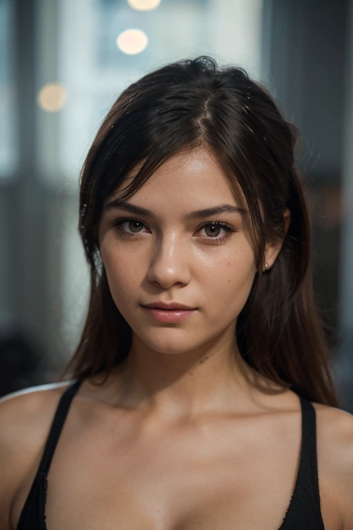 Best image quality, Excellent details, Ultra-high resolution, (realism: 1.4), ((close:0.75)), A very condensed woman, Beautiful and delicate facial features, Perfect Proportions, Target your audience, ((Target your audience)), (slim:0.3, Large Breasts), (Fabric color base ratio black:0.4 White:0.5. Other colors:0.1), (Wearing a rash guard and preferring a police uniform, Black and grey mech, Wearing a high-tech nylon military suit, Military Harness, ), captain, Background Simple gray wall,Pussy-piercing orgasm、Nipples numb with intense caressing、
