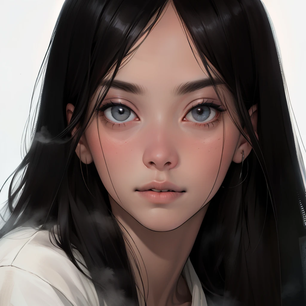 (masterpiece:1.3), (8k, realistic, RAW photo, Best Quality: 1.4), ((1 Sadako )), beautiful face, (realistic Face), (black hair, long hair:1.5), beautiful hairstyle, (( Her Face Is Hidden by Bangs:1.5)), realistic eyes, ((White of the eyes:1.2)), Beautiful Detailed Details, (realistic Skin), Beautiful Skin, ((white skin:1.4)), absurd, charm, Ultra High Resolution , Super Real, very well detailed, golden ratio, ((squatting)), a dim four-and-a-half square meter Japanese-style room , (steam:1.0)