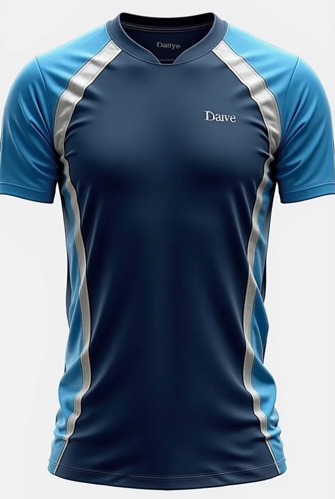 Blue and black team shirt