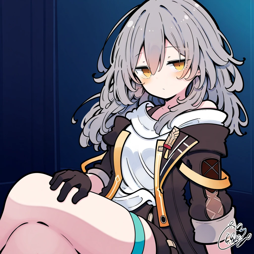 Highest quality,masterpiece,Chibi Character,1girl,独奏,Wearing a black hood,hypnosis, mind control,looking at viewer, hand up, coin on string, Close-up,Silver Hair, gold,Open your mouth,Hypnosis