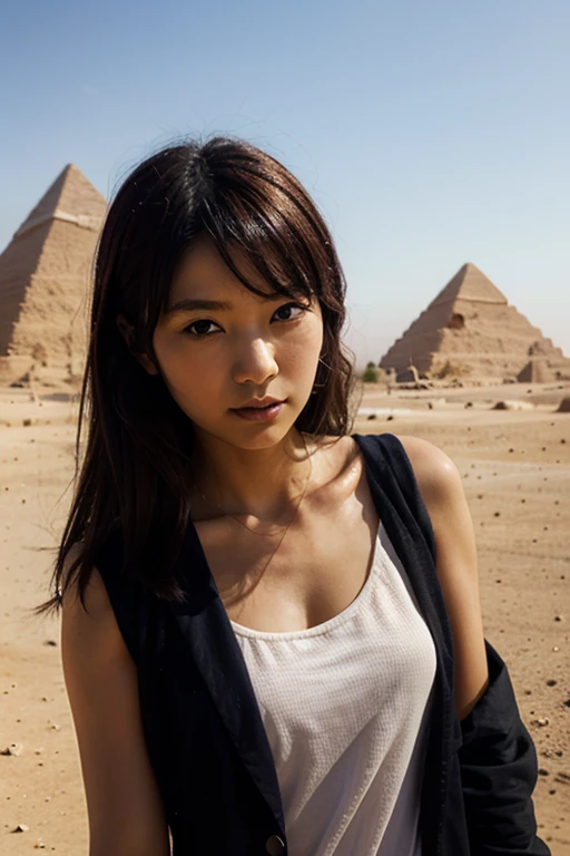 Kasumi, brown eyes, (best quality, ultra-detailed), (realistic:1.37), beautiful and detailed face, ultra-realistic texture, delicate face, delicate body, red lipstick, bright colors. High definition, 8K,