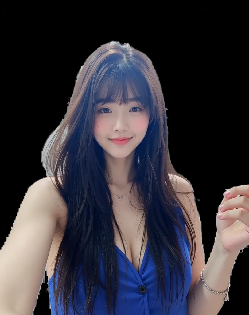 Full Body Angle、((highest quality, 8K, masterpiece: 1.3)), concentrated: 1.2, Cute girl 1,Nipples erect、 Perfect beauty: 1.4,Short sleeve blouse with round neck and frill design in cotton: 1.2,Long sleeve、Randall Color、comics＆Text Graphics、Black ruffle-trimmed drawstring zip blouse,1.1, Highly detailed face and skin textures, Fine grain, double eyelid, whitening skin, ,highest quality,Ultra-high resolution,you,1 girl,alone,_Shiny_skin,Iris,necklace,((Brown_length_Wavy_hair)),(lips)),eyelash,Front hair,deal with,compensate,Shiny,pore,skin texture,Large Breasts、smiling face、Game room、