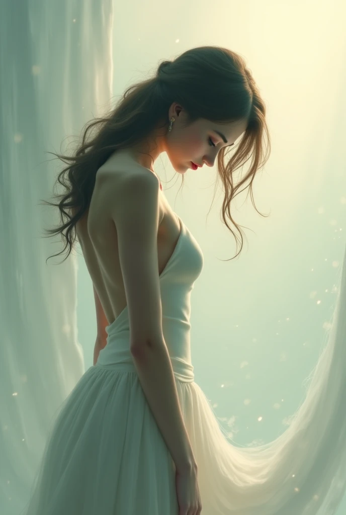 A nude girl