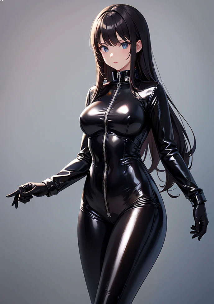 She is wearing a risqué swimsuit、Showing the whole body、Create a front-facing appearance、Show me your toes、No weird poses necessary. Standing tall is fine. Make it clear so the details of the face are visible.,Stand up