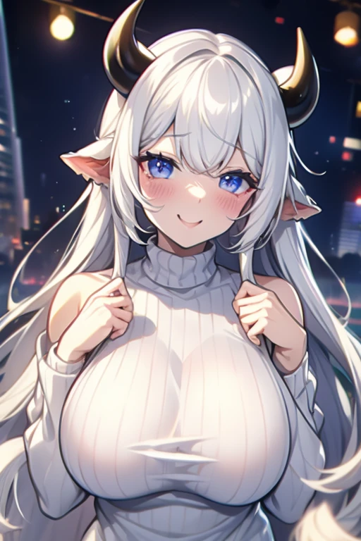 (masterpiece:1.2),(best quality:1.2),(masterpiece, best quality, ultra-high resolution), (Female rabbit) Soft white fur covering her body, long and mobile ears, large and bright eyes, small and round nose, prominent and adorable front teeth, slender and athletic figure.