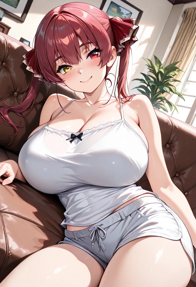 (masterpiece, best quality, ultra high res, beautiful detailed hair detailed face, perfect feminine face, anime art, pencil art, digital painting), solo, 1girl, a picture of a very beautiful and very seductive woman, (kafka:1:1), with a very full and very perverted body, giant chest and large cleavage, her thighs are very full and plump, with a very detailed art style and a mixture of very famous anime artists and famous, extraordinary beautiful and good anime paintings, wearing very tight clothes and showing off her beautiful curves,