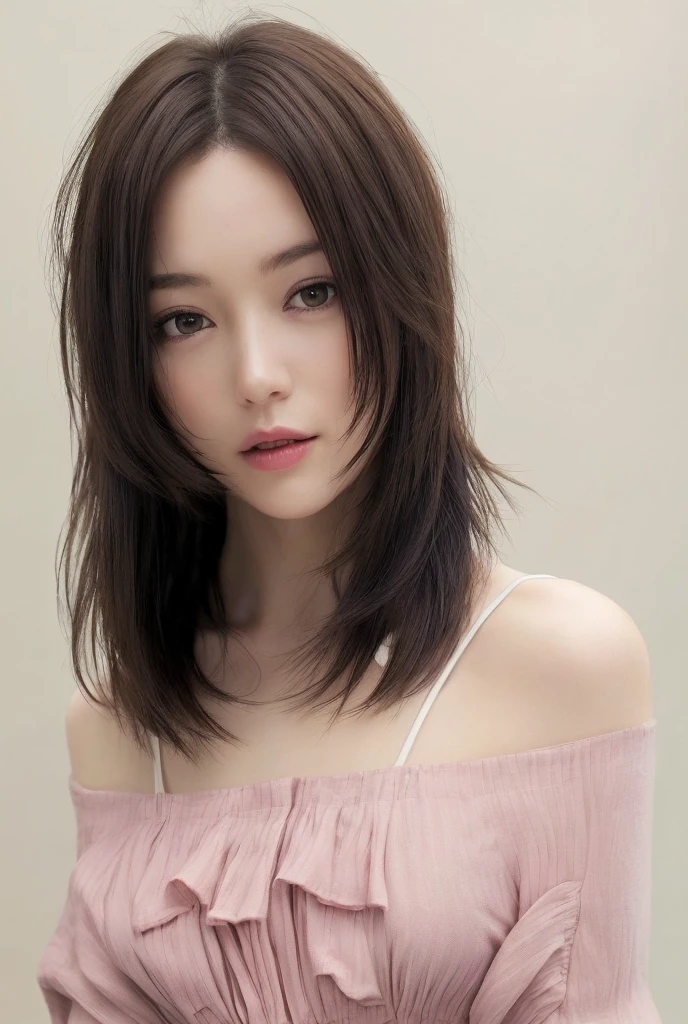 ((Best quality, 8K, Masterpiece :1.3)), Sharp focus :1.2, perfect figure beautiful woman:1.4, Slim abs:1.2, ((Layered Hair Style, 1.2)), (Tank top shirt:1.1 ), (Mare:1.2), Highly detailed facial and skin texture, A detailed eye, 二重まぶた