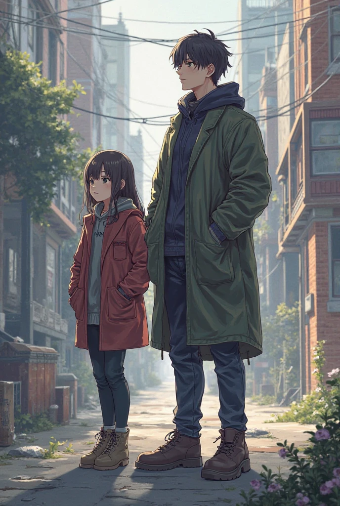 Two people standing side by side on a train, nostalgic melancholic artwork, A man looking at the scenery outside the subway door,man looking at man,vivid colors, soft focus, Light leakage, dreamy winter atmosphere, experimental charm, Retro charm break color field painting, A variety of colors, abstract expressionism, bold hues, emotional impact, atmospheric depth, Minimalist approach BREAK, Cool Man, UHD (ultra detail) Viewers watching him wearing hip-hop style padding.., another, fancy,black hair , bright padded clothing, White stardust in dark areas, absurd, high resolution, very detailed, (1 male : 1.3)