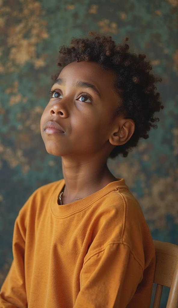Image of a boy for a story in a YouTube video in Pixar format, He's the little allabester, He's the class leader, He's outgoing, Playful and gets up for a lot of things, cabelo curto e preto, olhos castanhos, preto, blusa preta