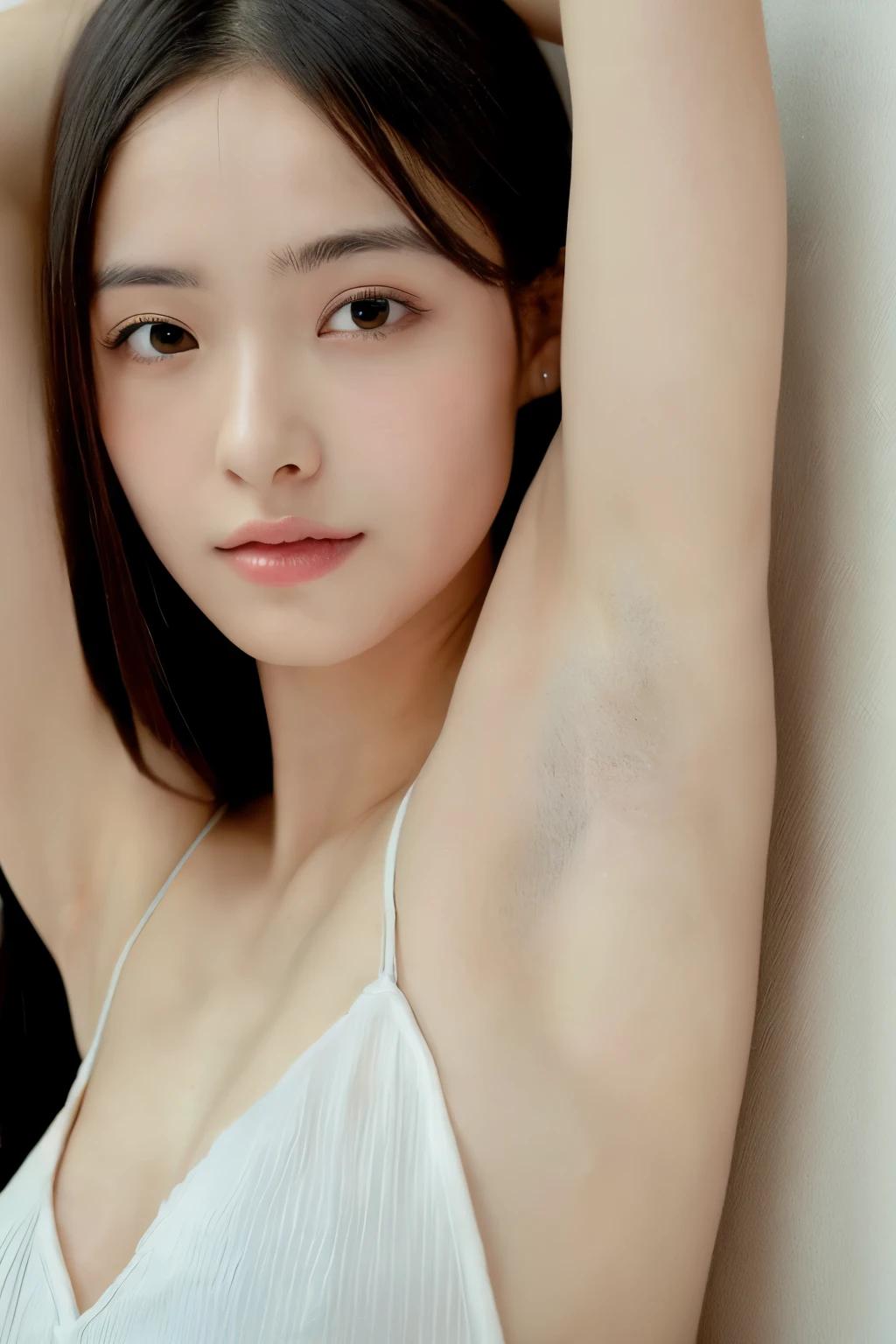 ((Raise your hand to show your armpits、Armpit、Detailed armpit wrinkles、showing your whole body、Armpit close-up、White strapless bra、A 12-year-old girl、watching at viewers、Light illuminating the armpits、Detailed armpit wrinkles、In the classroom of the school、red lipsticks、showing your whole body、Sunlight illuminates the body、Bright armpits、Armpit poses、Realistic armpit wrinkles、Wet shiny armpits、Tecateka sweat skin、glowy skin、Detailed and realistic wrinkled armpits、Bright red lipstick、Solo Girl、White strapless bra、Glossy armpits、Ultra-realistic armpits、Sunlight in the armpits、Brightly lit armpits、Moist and shiny skin、shinny skin)), (White strapless bra、Bright red lipstick、A smile、illustratio), (Hi-Res), (8K), (ighly detailed), (The best illustrations), (beatiful detailed eyes), (top-quality), (ultra-detailliert), (Master masterpiece), (详细的脸), drooing eyes,(Glossy armpits、glowy skin、Luminescent armpit),hairarmpits,High ponytail hair、inner colored,Solo Girl、(A hyper-realistic)、Small、(Glossy armpits)、(独奏、1 girl in)、Expose muscles、Sweat muscles、High ponytail hair(1girl in)、Expose muscles、Sweat muscles,((top-quality、8K、masterpiece:1.3))、Happy smiling face、dark brown hair、hyperdetailed face、Detailed lips、A detailed eye、二重まぶた、blue eyess、(in class room)、((Show underarms、top-quality、masterpiece、超A high resolution、(Photorealsitic:1.4)、Raw photo、12 years old、女の子1人、silber hair、shinny skin、dramatic lighting))