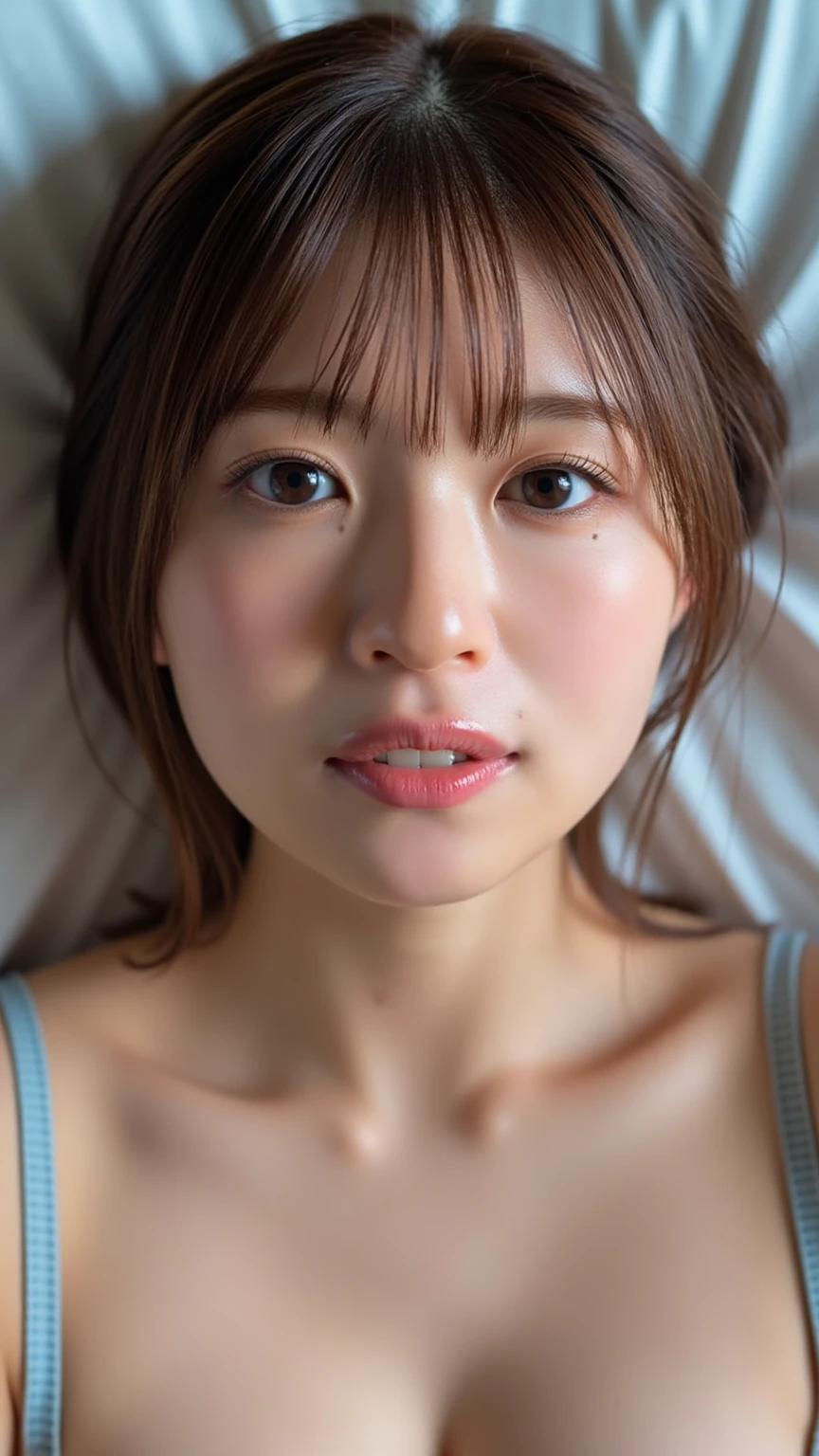(Realistic:1.3、Ultra HD、Ultra-high resolution、8K、Japanese Housewife、寝室でfacial される女性:1.5、At the bed:1.4)、((Look Viewer:1.8))、(Extremely realistic skin texture:1.4)、(Realistic:1.3)、short hair、((Embarrassed expression:1.5))、(blonde:1.5)、48-year-old woman、Mature Woman、Ponytail Hairstyles、(Brown eyes:1.3)、(Face close-up:1.2)、(Sweaty:1.2)、(Nipplesを見せる:1.4)、((衣服から突き出たNipples,))、dress、美しいNipples、Nipples、Drooling、((facial:1.4、Blowjobチオ、facial ejaculation:1.4、Bukkake))、((Browsing Caution:1.4、Blowjob))