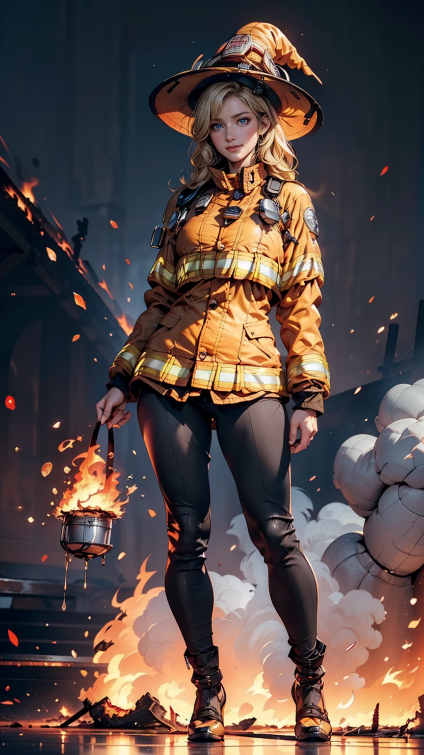(nsfw, vulgar art:1.2), (2d style:1.2), (artwork:1.2), (lineart:1.33), , by (Satoshi Kon:1.2) BREAK, best quality, masterpiece, 8k, (hdr:1.1), (cinematic:1.2), (firefighter's outfit, firefighter's outfit:1.4), (medium breast:1), elsa of arendelle, long hair, smile, blue eyes, (blonde hair:1.3), braid, single braid