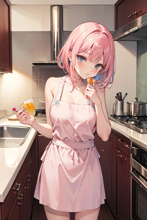 anime girl with pink hair holding a plate of food in a restaurant, ( waitress ) girl, seductive anime girl, beautiful alluring anime woman, fine details. girls frontline, anime food, from girls frontline, realistic anime 3 d style, 8k high quality detailed art, restaurant!, cushart krenz key art feminine, best anime 4k konachan wallpaper
